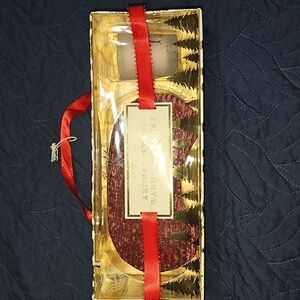 Aromatherapy Warming Eye Mask & Candle Gift Set with Red Ribbon New